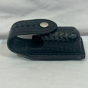 Safariland  38-4Mace Holder for 4 oz Canister  Black Basket Belt Snap Covered